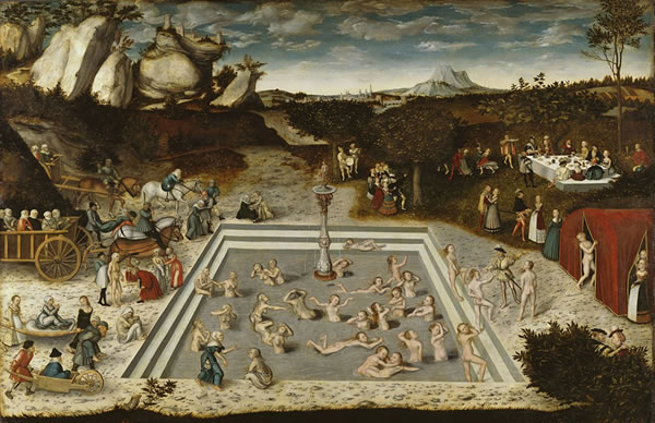 Lucas Cranach, 'La fuente de la eterna juventud', 1546